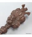 Grand phurba tibétain bronze 30 cm – rituel bouddhiste Népal