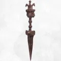 Phurba tibétain authentique en bronze pour cérémonie 30 cm - Phurba tibétain, dague magique