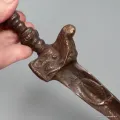 Phurba tibétain authentique en bronze pour cérémonie 30 cm - Phurba tibétain, dague magique