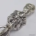 Phurba tibétain authentique bronze plaqué argent 20 cm - Phurba tibétain, dague magique