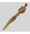 Phurba tibétain authentique Guru Rinpoché 11,5 cm laiton Népal