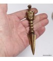 Phurba tibétain authentique Guru Rinpoché 11,5 cm laiton Népal