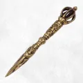 Phurba tibétain authentique couronne Dorjé 11 cm - Phurba tibétain, dague magique