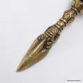 Mini phurba bouddhiste authentique avec dorjé 7,8 cm - Phurba tibétain, dague magique