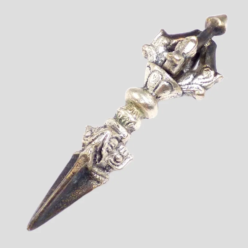 Phurba tibétain léger pour transport - 8,5 cm - Népal - Phurba tibétain, dague magique