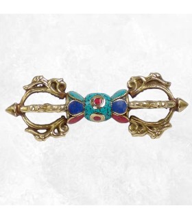 Dorjé traditionnel bouddhiste pour pratiques tantriques 14 cm