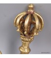 Kartika tibétain drigug 8 branches – métal & laiton sculpté