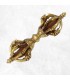 Vajra tibétain couronne puissant 8 branches – dorjé rituel 14 cm