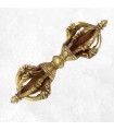 Vajra tibétain couronne puissant 8 branches – dorjé rituel 14 cm