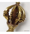Vajra tibétain couronne puissant 8 branches – dorjé rituel 14 cm