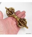 Vajra tibétain couronne puissant 8 branches – dorjé rituel 14 cm
