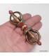 Dorjé vajra tibétain 4 branches pour pratique spirituelle 9,5 cm