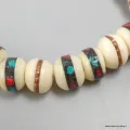 Bracelet tibétain porte-bonheur os de buffle - Bracelets tibétains bouddhistes