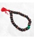 Bracelet porte bonheur mala tibétain os de buffle sculpté à petit prix