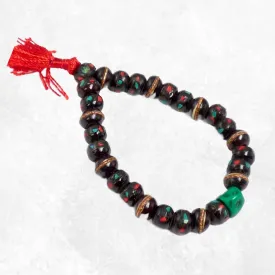 Bracelet tibétain porte-bonheur os de buffle brun, Népal - Bracelets tibétains bouddhistes