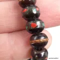 Bracelet tibétain porte-bonheur os de buffle brun, Népal - Bracelets tibétains bouddhistes
