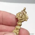 Pendentif tibétain Phurba + dorjé en laiton - Colliers tibétains et népalais