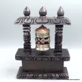 Moulin à prière tibétain sur socle bois symbole dorjés - Moulins à Prières tibétains