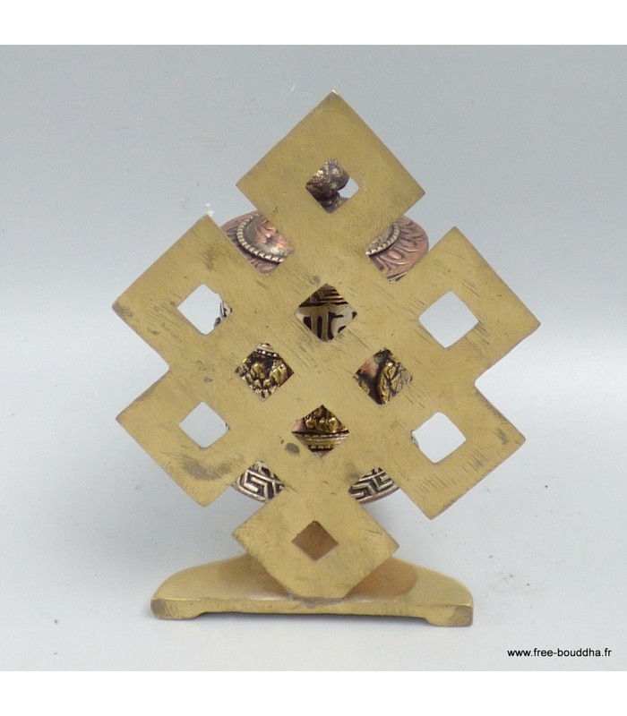 Moulin à prières tibétain laiton – Om Mani Padme Hum – 11,5 cm