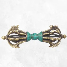Vajra couronne dorjé bouddhiste puissant 16 cm - Dordjé, double dorjé (sans cloche)