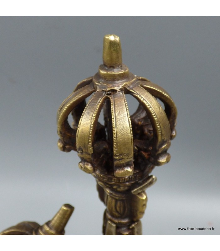 Cloche tibétaine en bronze haute qualité – Artisanat du Népal