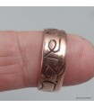 Bague bouddhiste en cuivre Mantra de Chenrezi T 55 à 60