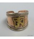 Bague bouddhiste Om cuivre et laiton taille 56 à 64