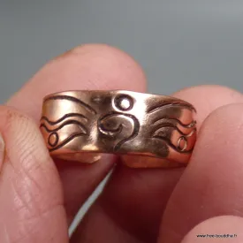 Bague bouddhiste Yeux du bouddha cuivre taille 52 à 55 - Bagues tibétaines bouddhistes