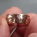 Bague bouddhiste Yeux du bouddha cuivre taille 52 à 55 - Bagues tibétaines bouddhistes