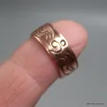 Bague bouddhiste Yeux du bouddha cuivre taille 52 à 55 - Bagues tibétaines bouddhistes