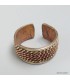 Bague tressée cuivre et laiton – Anneau tibétain ajustable 55 à 62