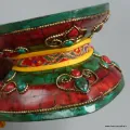 Damaru bouddhiste authentique 11,5 cm pierres naturelles - Damaru tibétain Chod
