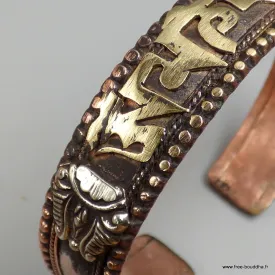 Bracelet bouddhiste raffiné avec mantra de Chenrezi - Bracelets tibétains bouddhistes