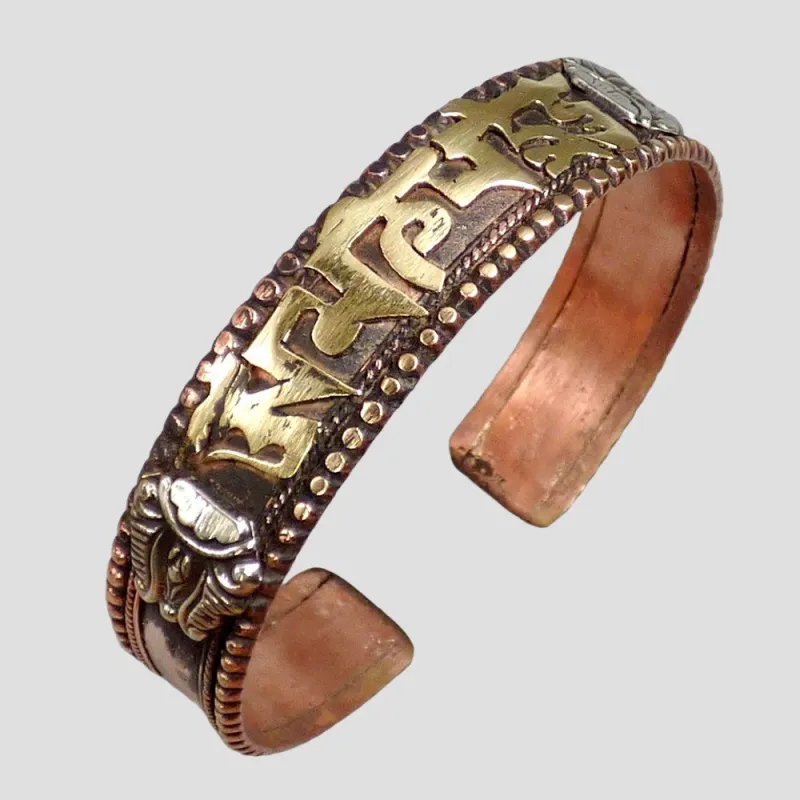 Bracelet bouddhiste raffiné avec mantra de Chenrezi - Bracelets tibétains bouddhistes