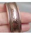 Bracelet en cuivre martelé, fabrication artisanale Népal