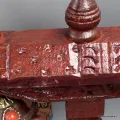 Moulin à prières de table 22,5 cm, bois et cuivre - Moulins à Prières tibétains