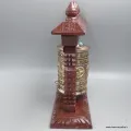 Moulin à prières de table 22,5 cm, cuivre et Dorjés - Moulins à Prières tibétains