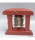Moulin à prières tibétain bois clair 12 cm – Artisanat Népal