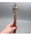 Roue de prières bouddhiste 24 cm cuivre laiton – Dorjés Népal