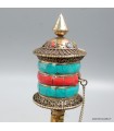 moulin priere turqoise tibetain