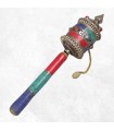 Moulin à prières 20 cm multicolore – Roue de prières Népal