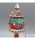 Moulin à prières 20 cm multicolore – Roue de prières Népal