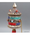 Moulin à prières 20 cm multicolore – Roue de prières Népal