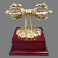Dorjé tibétain pour offrande aux lamas, sur socle - Dordjé, double dorjé (sans cloche)