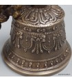 Cloche tibétaine authentique en bronze 11,5 cm - Népal