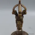 Cloche tibétaine authentique en bronze 11,5 cm - Cloche tibétaine et dorjé tibétain
