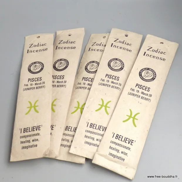 Encens pour les Poissons - Encens tibétain note Juniper Berry - Encens tibétains, accessoires