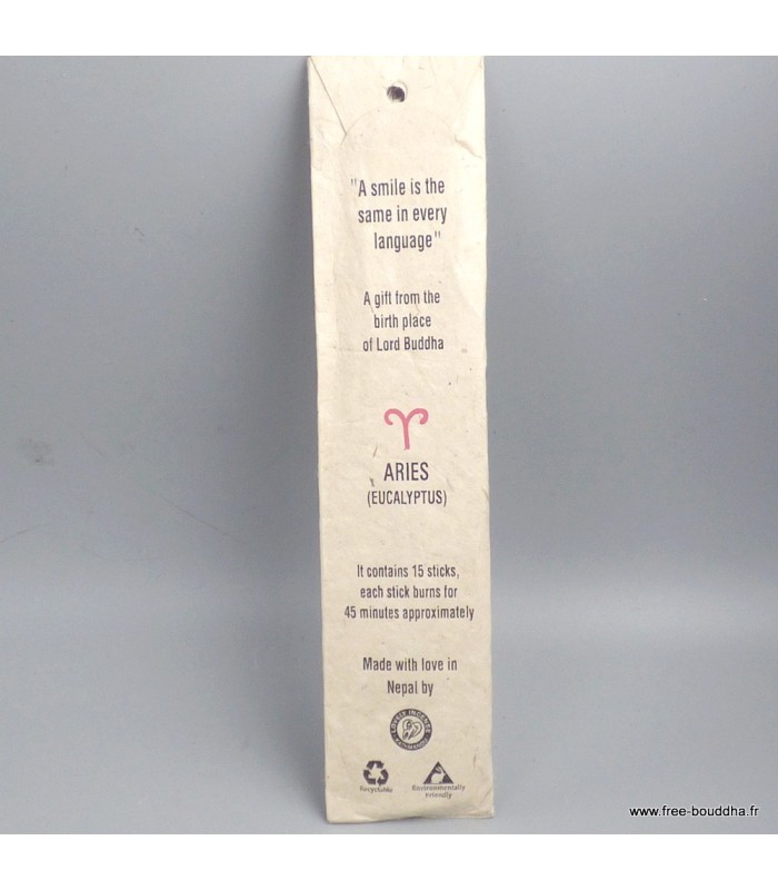 Encens Bélier Eucalyptus 100 % naturel – Encens tibétain du Népal