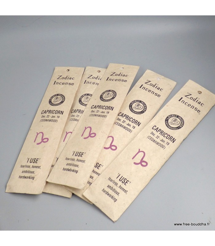 Encens Capricorne Bois de cèdre 100 % naturel – Encens tibétain Népal
