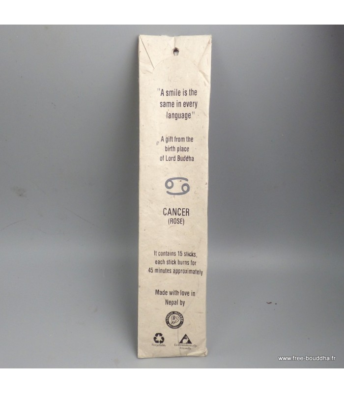 Encens signe Cancer à la Rose naturel – Encens tibétain du Népal